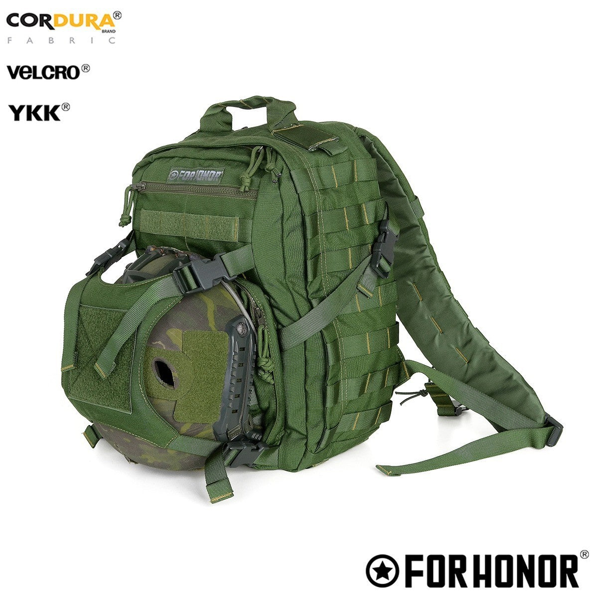 Mochila Modular Porta-Capacete Cordura 1000 - OLIVE GREEN – For Honor
