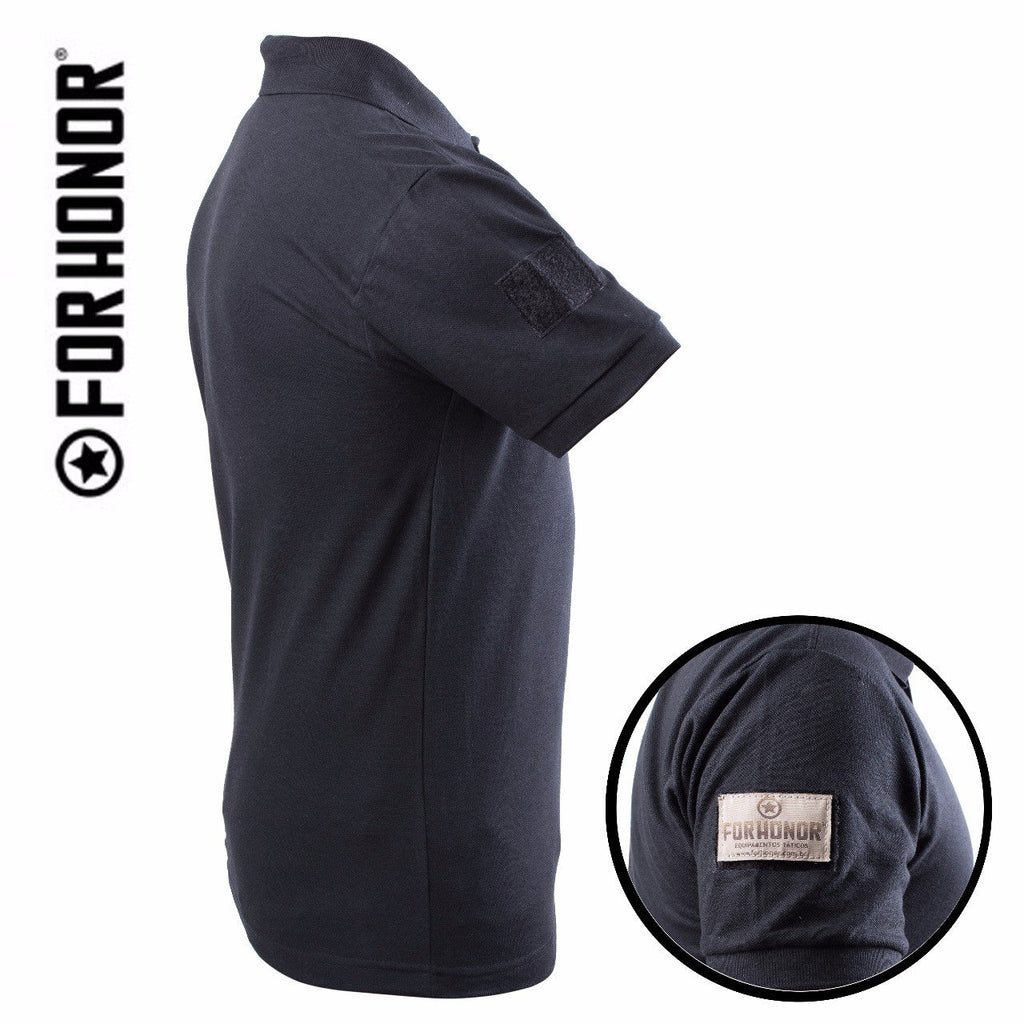 CAMISA POLO BLACK COM VELCRO ID
