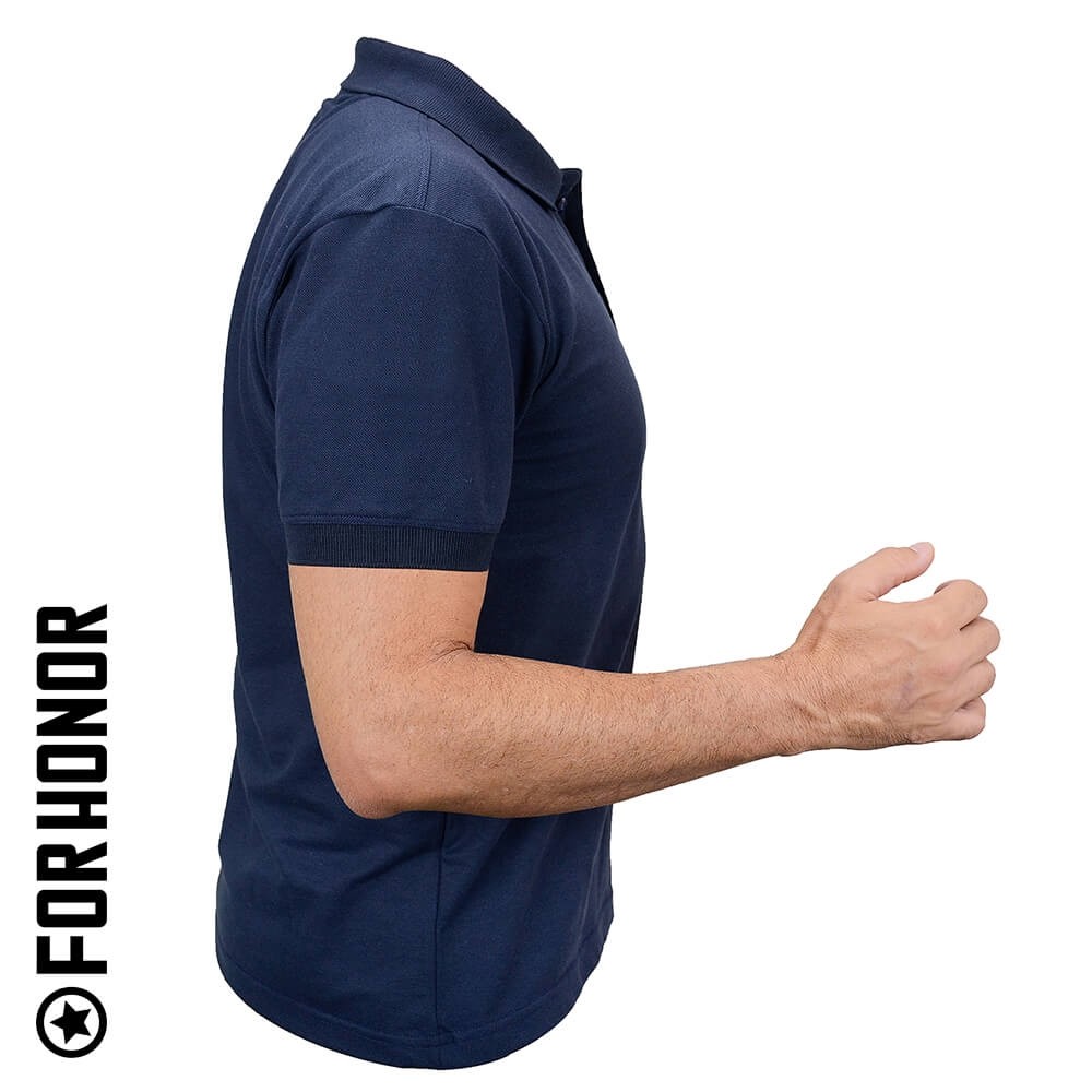 CAMISA POLO MARINHO LISA