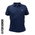 CAMISA POLO MARINHO LISA