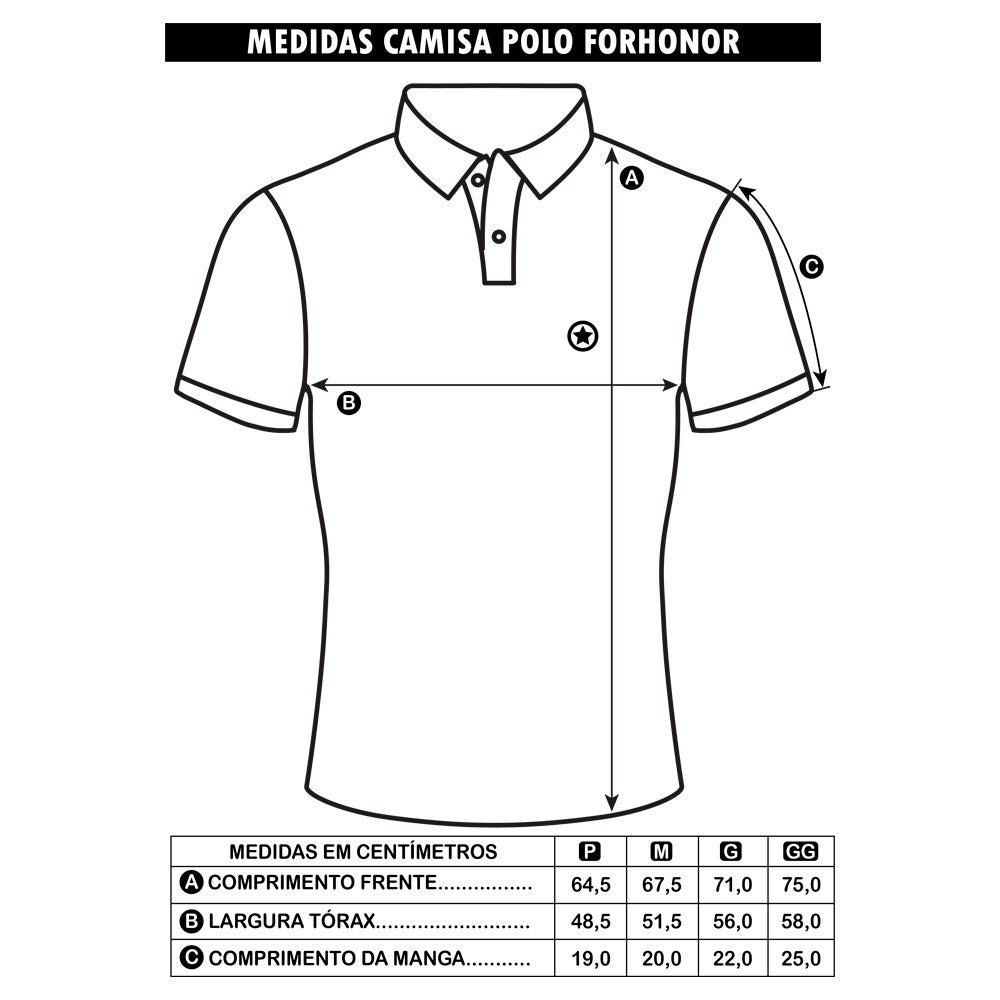 CAMISA POLO BLACK COM VELCRO ID