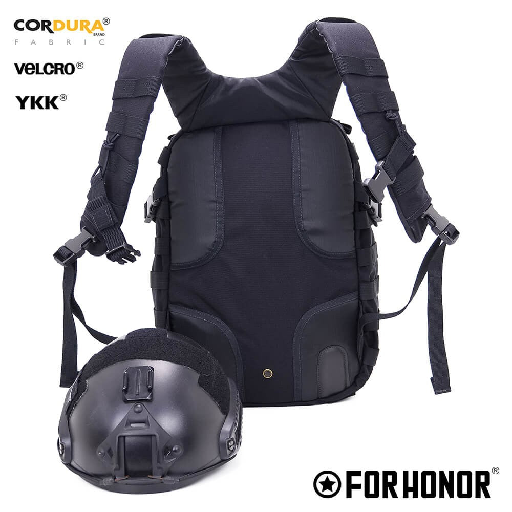 Mochila Modular Porta-Capacete Cordura 1000 – BLACK