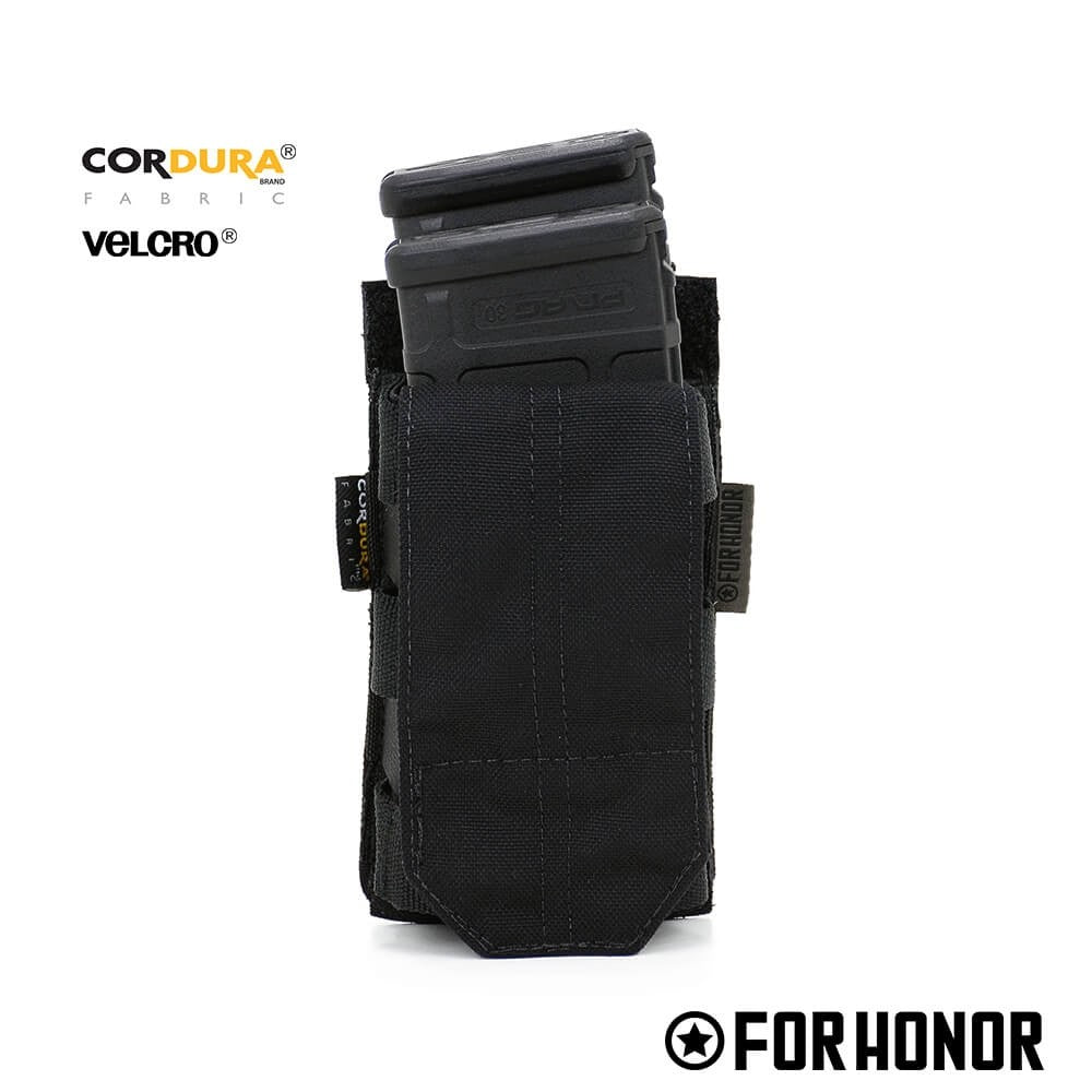 Porta Carregador de FUZIL SIMPLES COM ABA (5.56) - BLACK