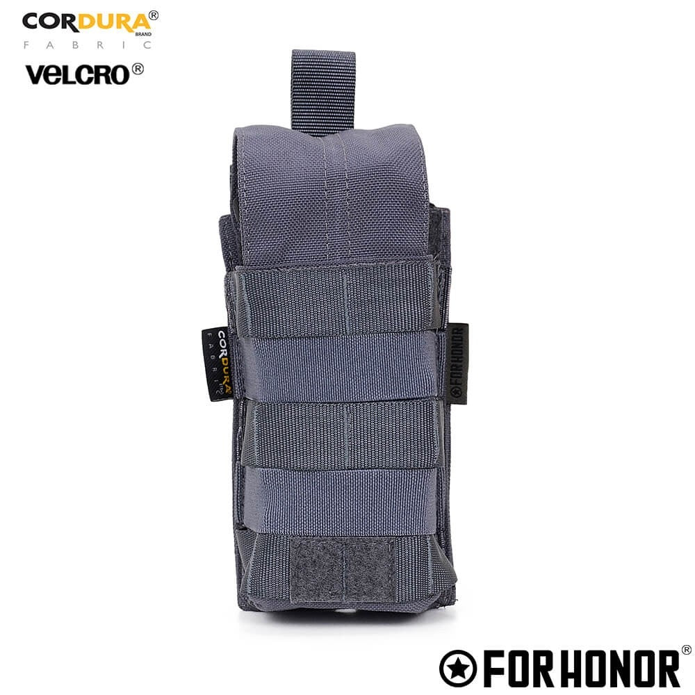 Porta Carregador de FUZIL SIMPLES COM ABA (5.56) - CINZA BANDEIRANTE