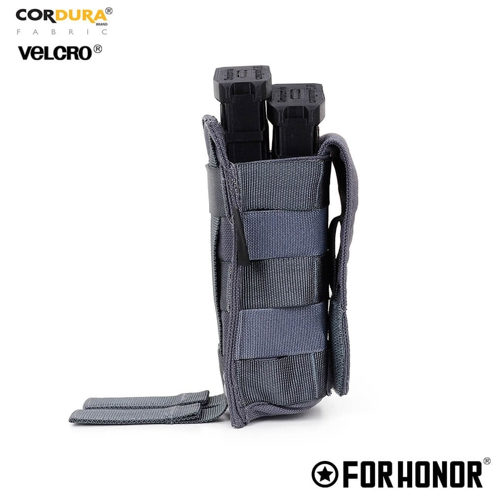 Porta Carregador de FUZIL SIMPLES COM ABA (5.56) - CINZA BANDEIRANTE