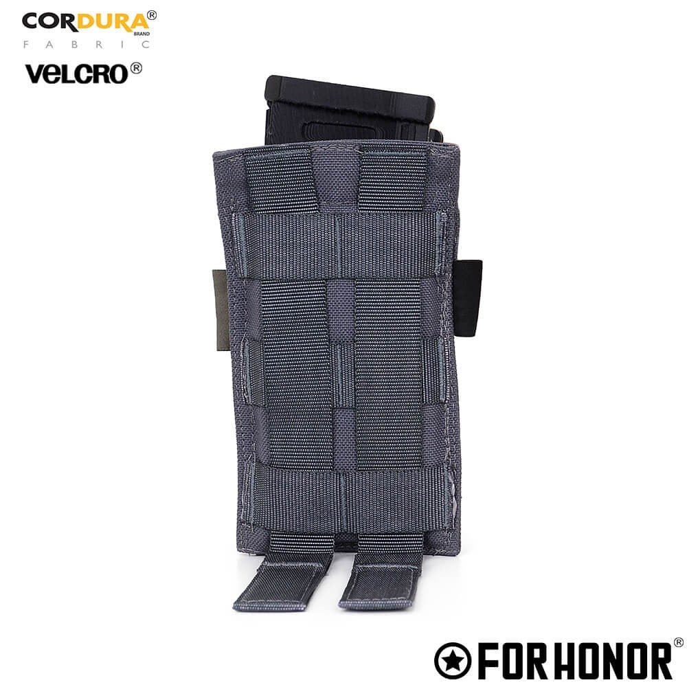 Porta Carregador de FUZIL SIMPLES COM ABA (5.56) - CINZA BANDEIRANTE