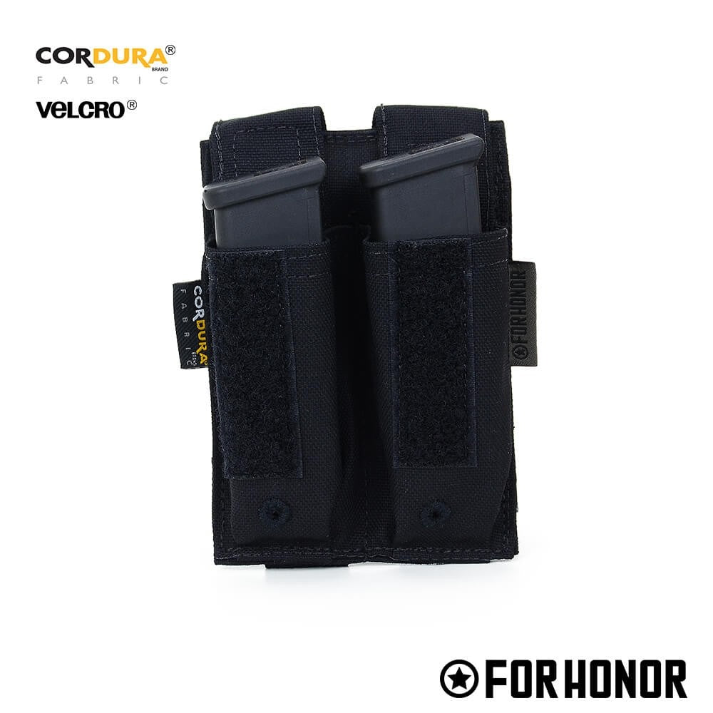 PORTA CARREGADOR PISTOLA DUPLO - BLACK