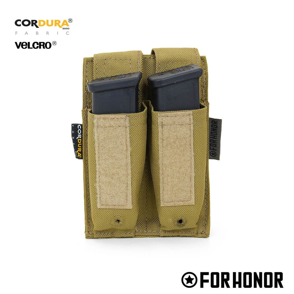 PORTA CARREGADOR PISTOLA DUPLO - COYOTE