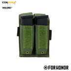 PORTA CARREGADOR PISTOLA DUPLO - OLIVE GREEN