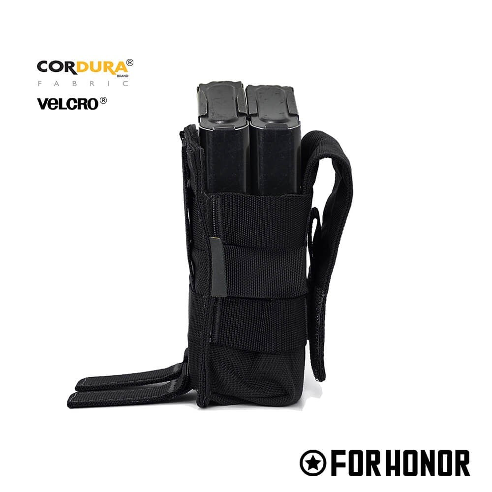 PORTA CARREGADOR DE FUZIL SIMPLES COM ABA (7.62) - BLACK 