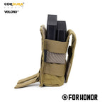 PORTA CARREGADOR DE FUZIL SIMPLES COM ABA (7.62) - COYOTE