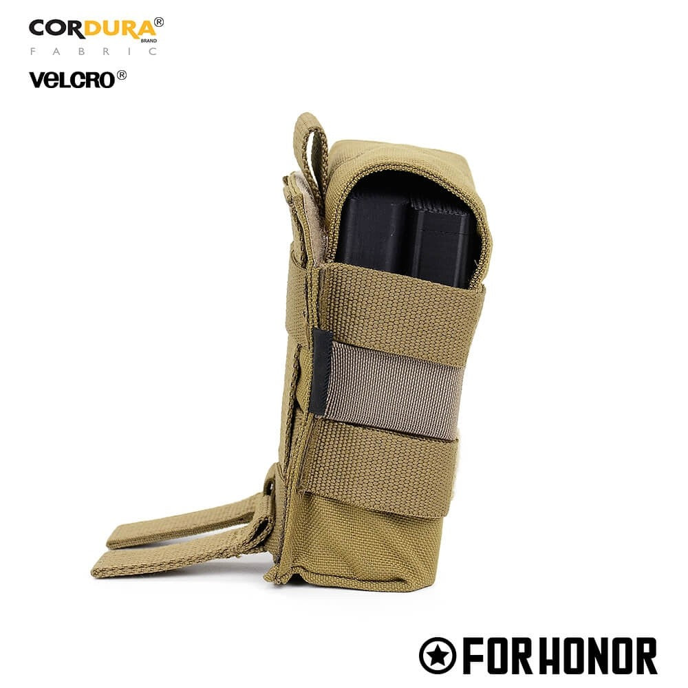 PORTA CARREGADOR DE FUZIL SIMPLES COM ABA (7.62) - COYOTE