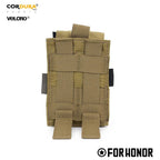 PORTA CARREGADOR DE FUZIL SIMPLES COM ABA (7.62) - COYOTE