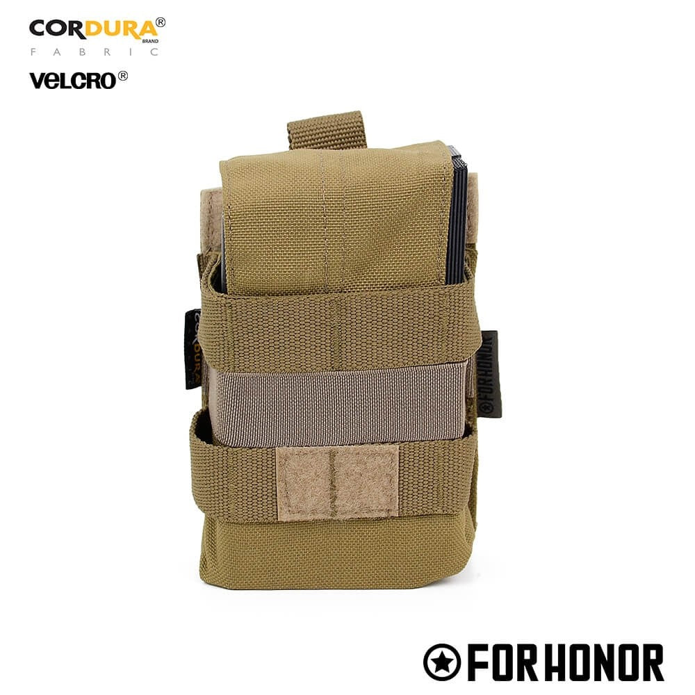 PORTA CARREGADOR DE FUZIL SIMPLES COM ABA (7.62) - COYOTE