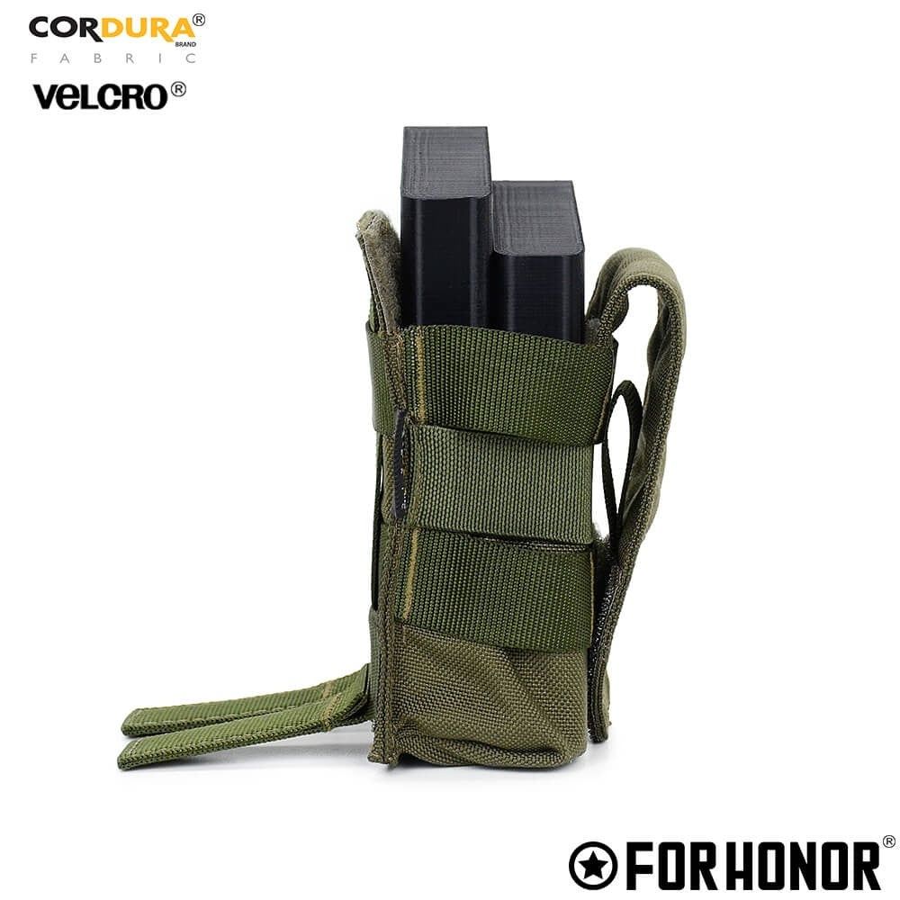 PORTA CARREGADOR DE FUZIL SIMPLES COM ABA (7.62) - OLIVE DRAB