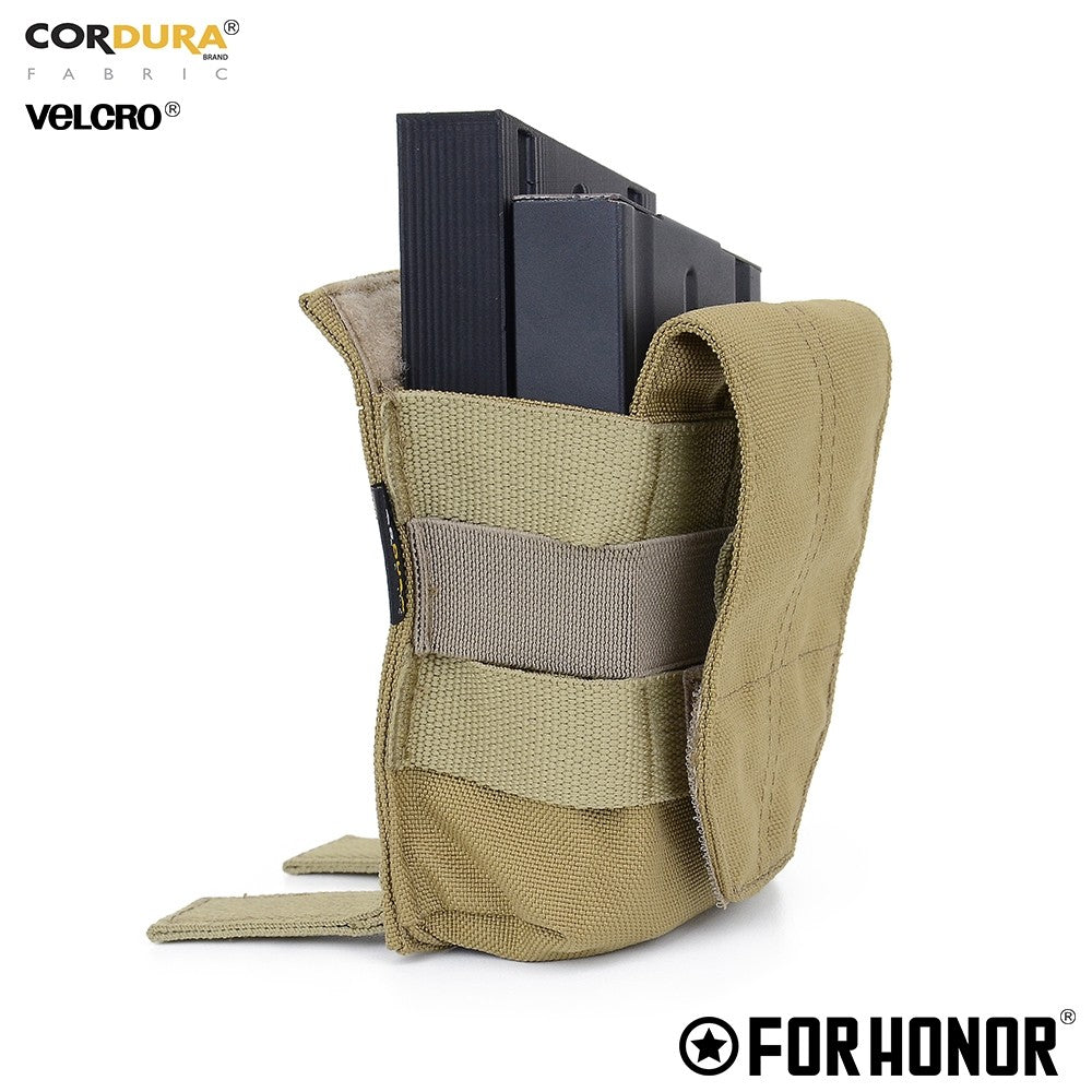 PORTA CARREGADOR DE FUZIL SIMPLES COM ABA (7.62) - DESERT