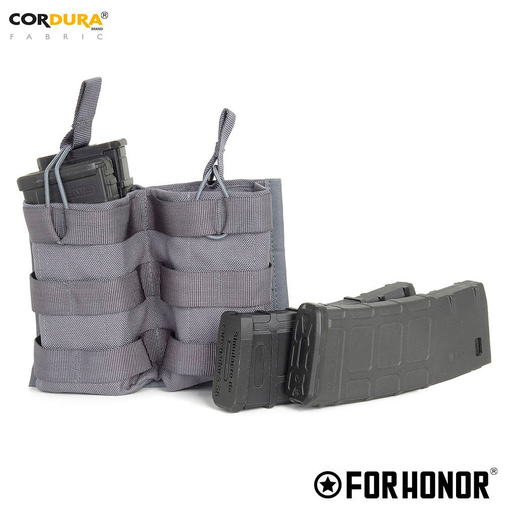 PORTA CARREGADOR FUZIL DUPLO  – CINZA BANDEIRANTE
