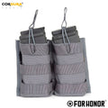 PORTA CARREGADOR FUZIL DUPLO  – CINZA BANDEIRANTE