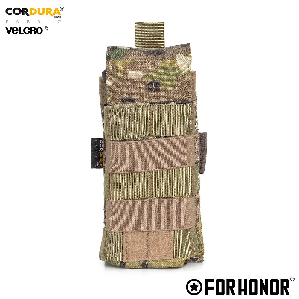 PORTA CARREGADOR DE FUZIL SIMPLES COM ABA (5.56) – CAMUFLADO MULTICAM