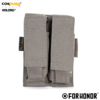 PORTA CARREGADOR PISTOLA DUPLO – CINZA BRIGADA