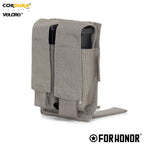 PORTA CARREGADOR PISTOLA DUPLO – CINZA BRIGADA