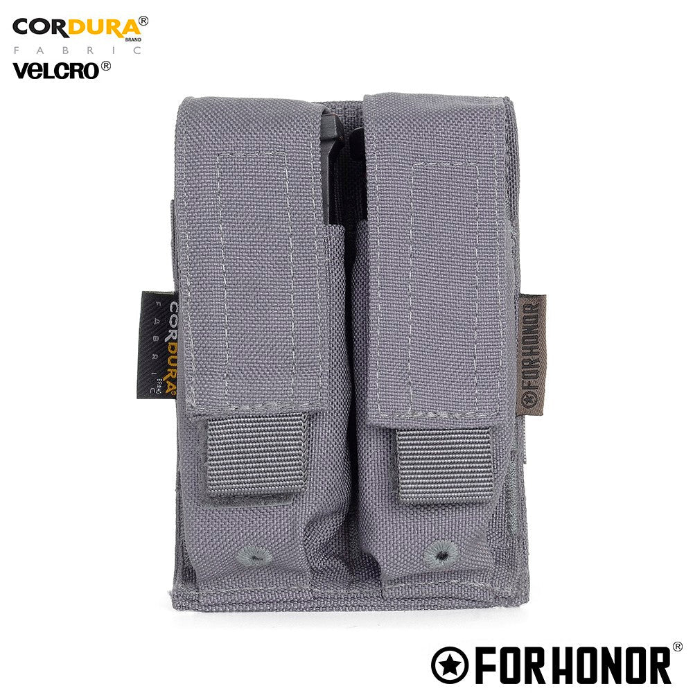 PORTA CARREGADOR PISTOLA DUPLO – CINZA BANDEIRANTE