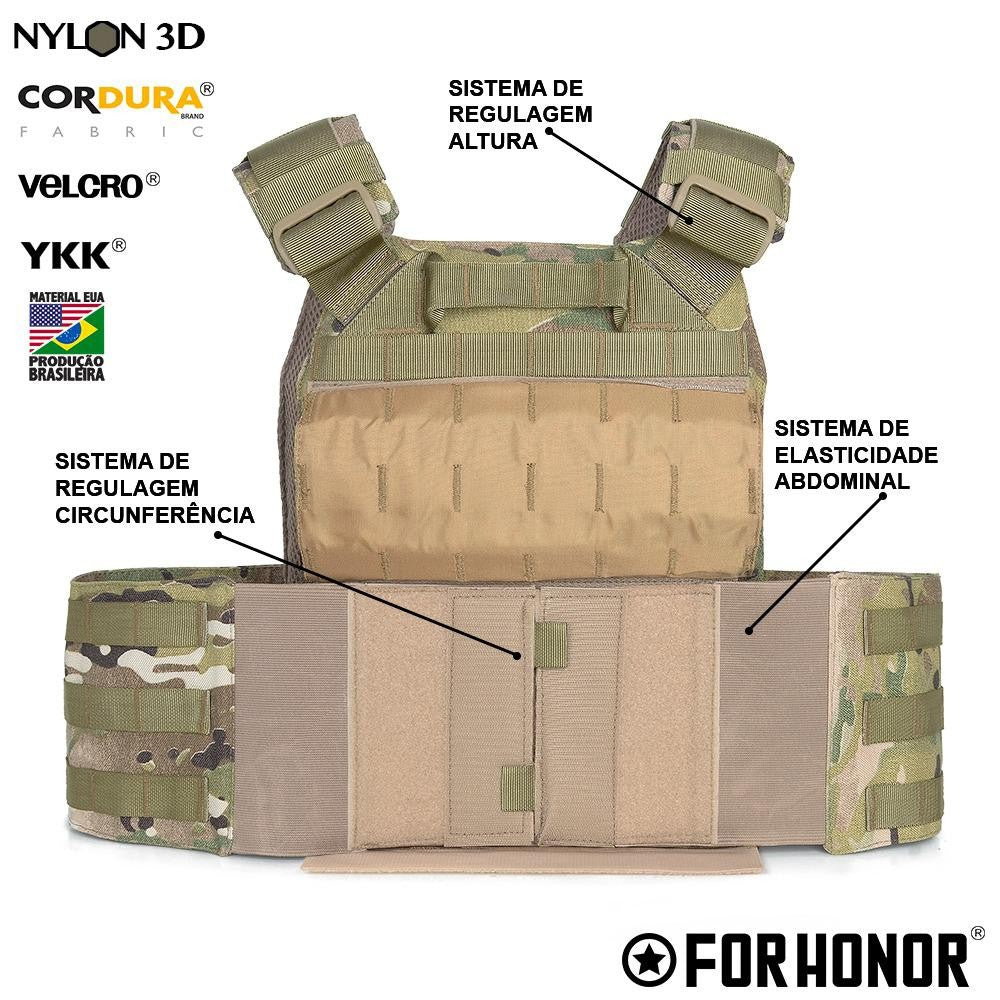 PLATE CARRIER EVOLUTION - CAMUFLADO MULTICAM